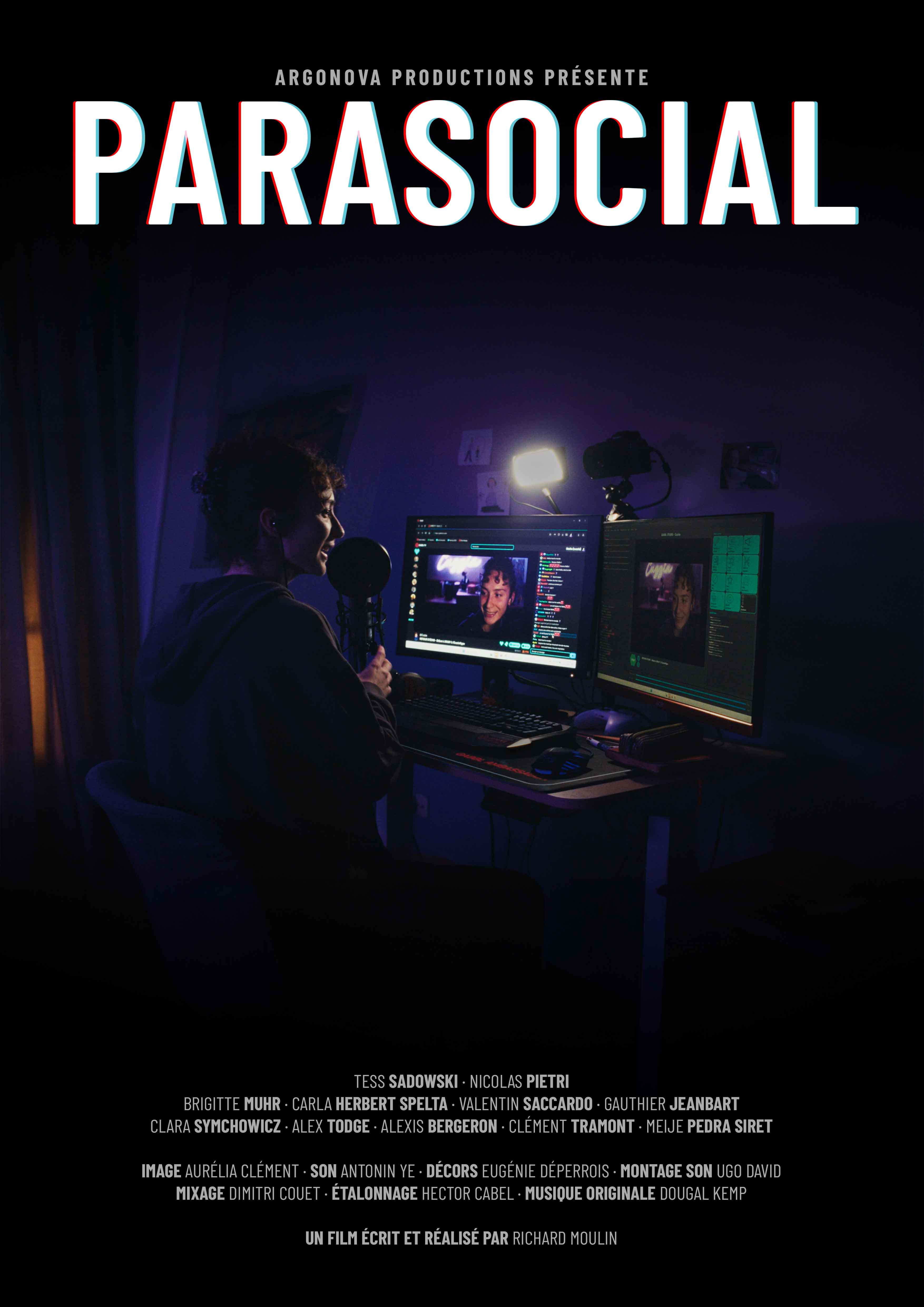 Affiche du film Parasocial, réalisé par Richard Moulin